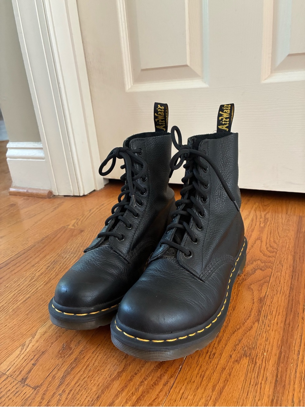 Dr. Martens Black Leather Lace-Up Ankle Boots